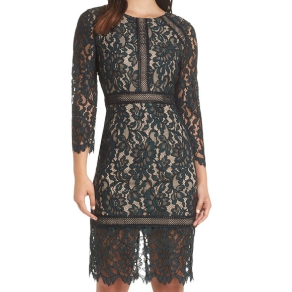 NWT Vince Camuto Floral Lace Dress - Picture 1 of 16